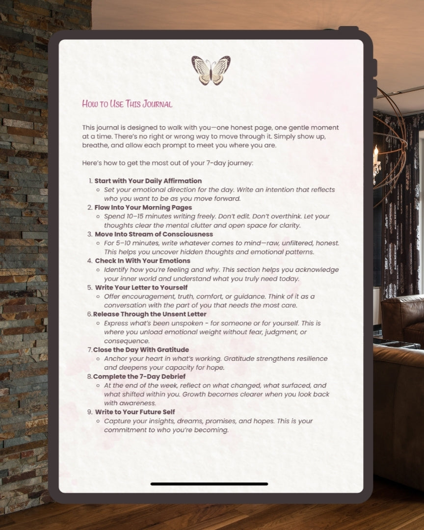 My 7-Day Guided Journal - My Journey to Healing